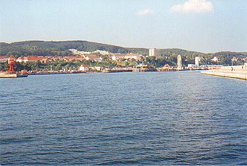 La ciudad de Sanitz vista desde el mar