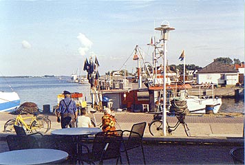 El puerto pesquero de Vitte, isla de Hiddensee, al lado de la isla de Rügen